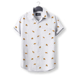 Jersey Cow icon pattern - Button Down Shirts for farmers