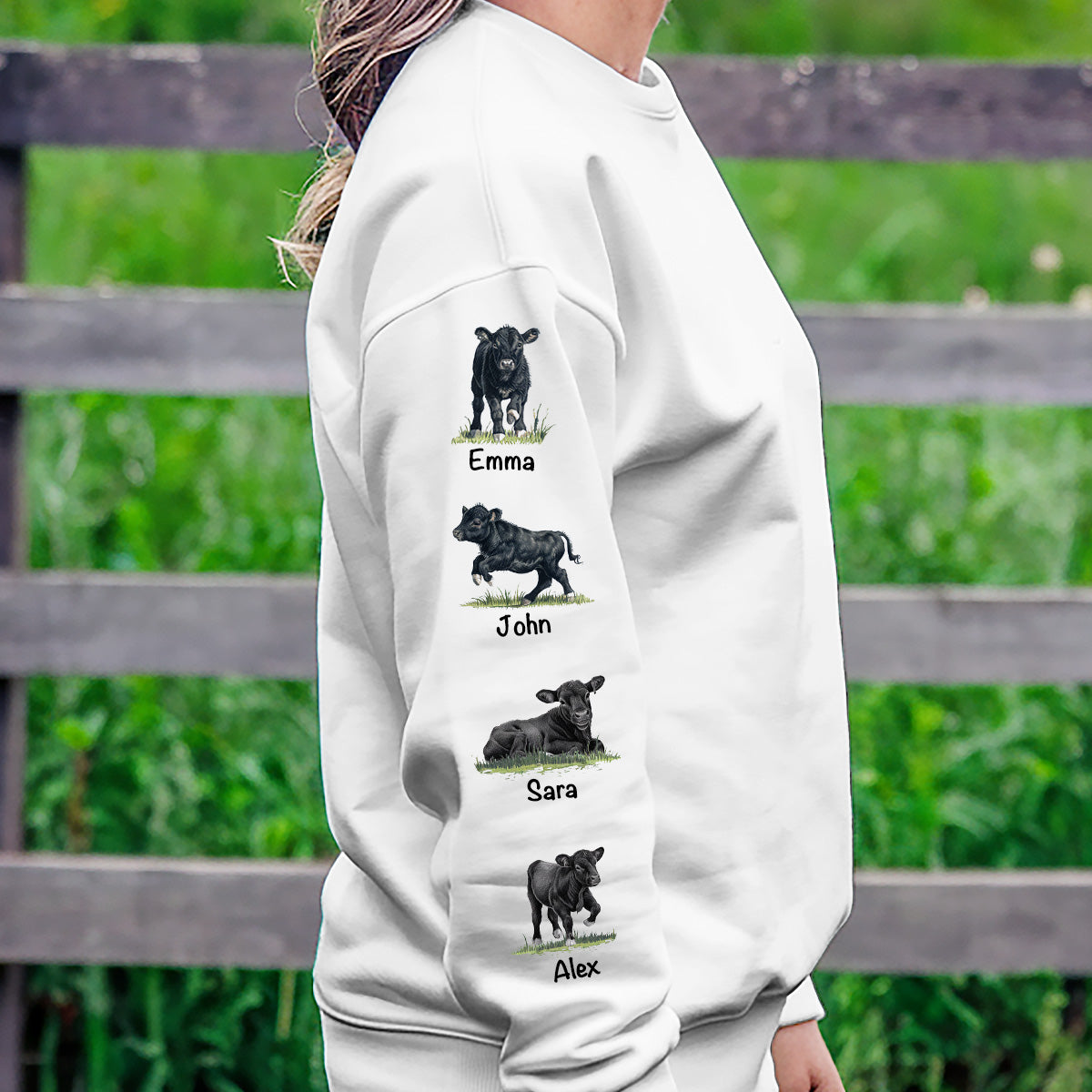 Personalized Mother's Day Sweater,  custom gifts for Cow Mom