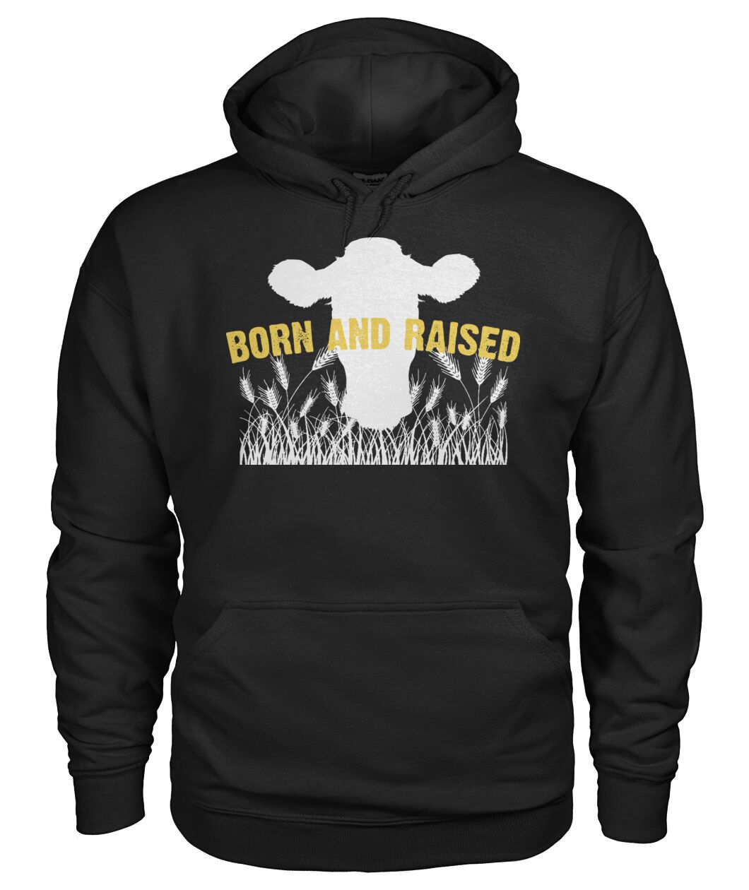 BORN AND RAISE - Men's and Women's t-shirt , Vneck, Hoodies - myfunfarm - clothing acceessories shoes for cow lovers, pig, horse, cat, sheep, dog, chicken, goat farmer