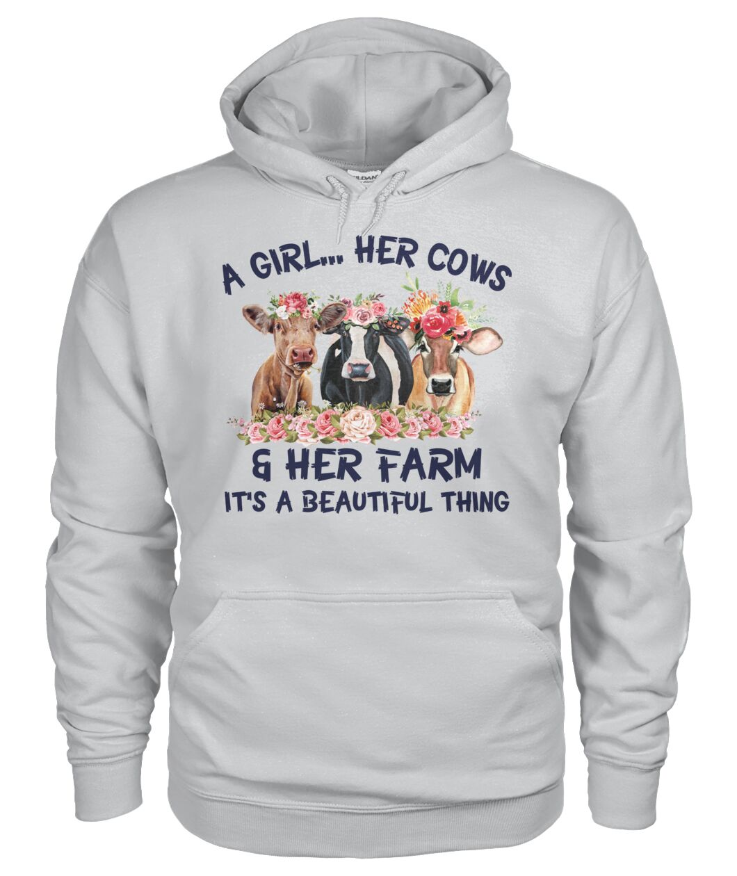 A girl ... Her cows and Her Farm - Unisex t-shirt , Hoodies