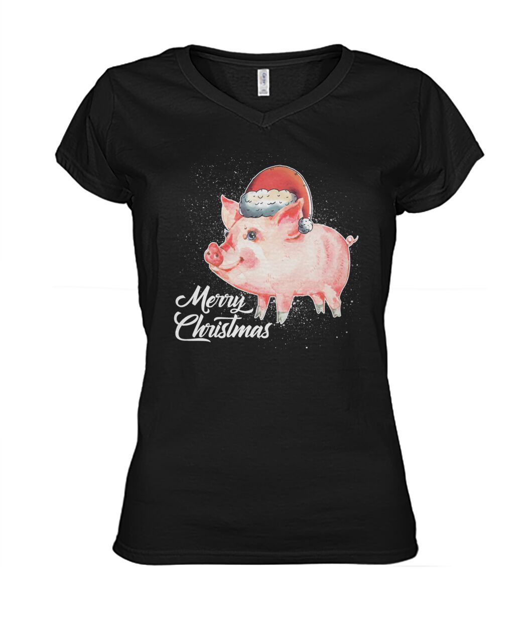 Merry christmas Pig Lovers - Men's and Women's t-shirt , Vneck, Hoodies - myfunfarm - clothing acceessories shoes for cow lovers, pig, horse, cat, sheep, dog, chicken, goat farmer