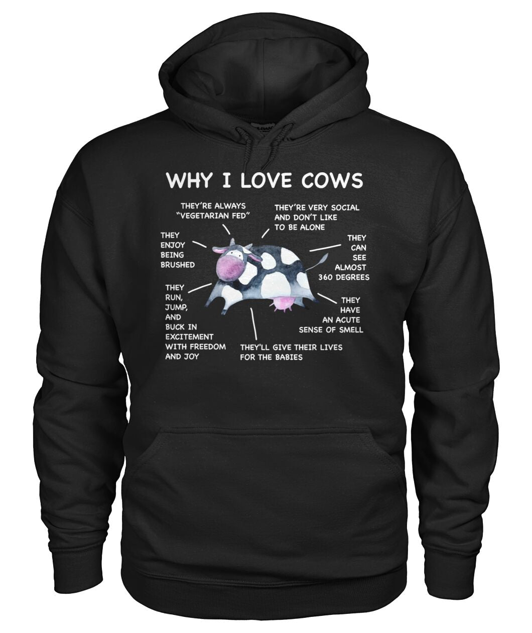Why i love cows - funny design unisex  t-shirt , Hoodies