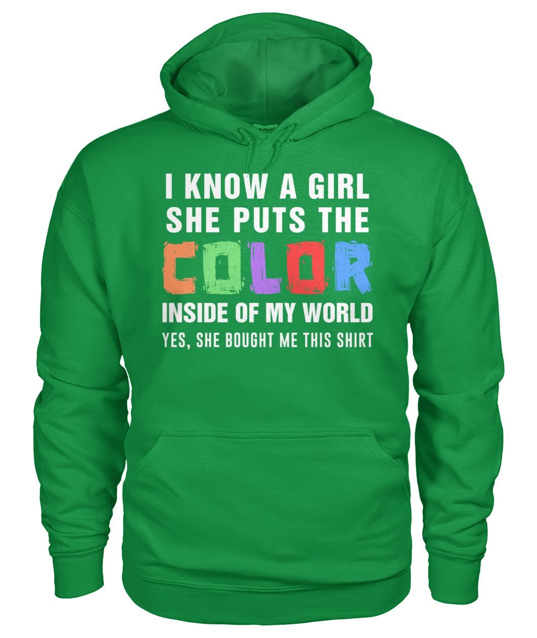 i know a girl, she puts  the color inside  of my world