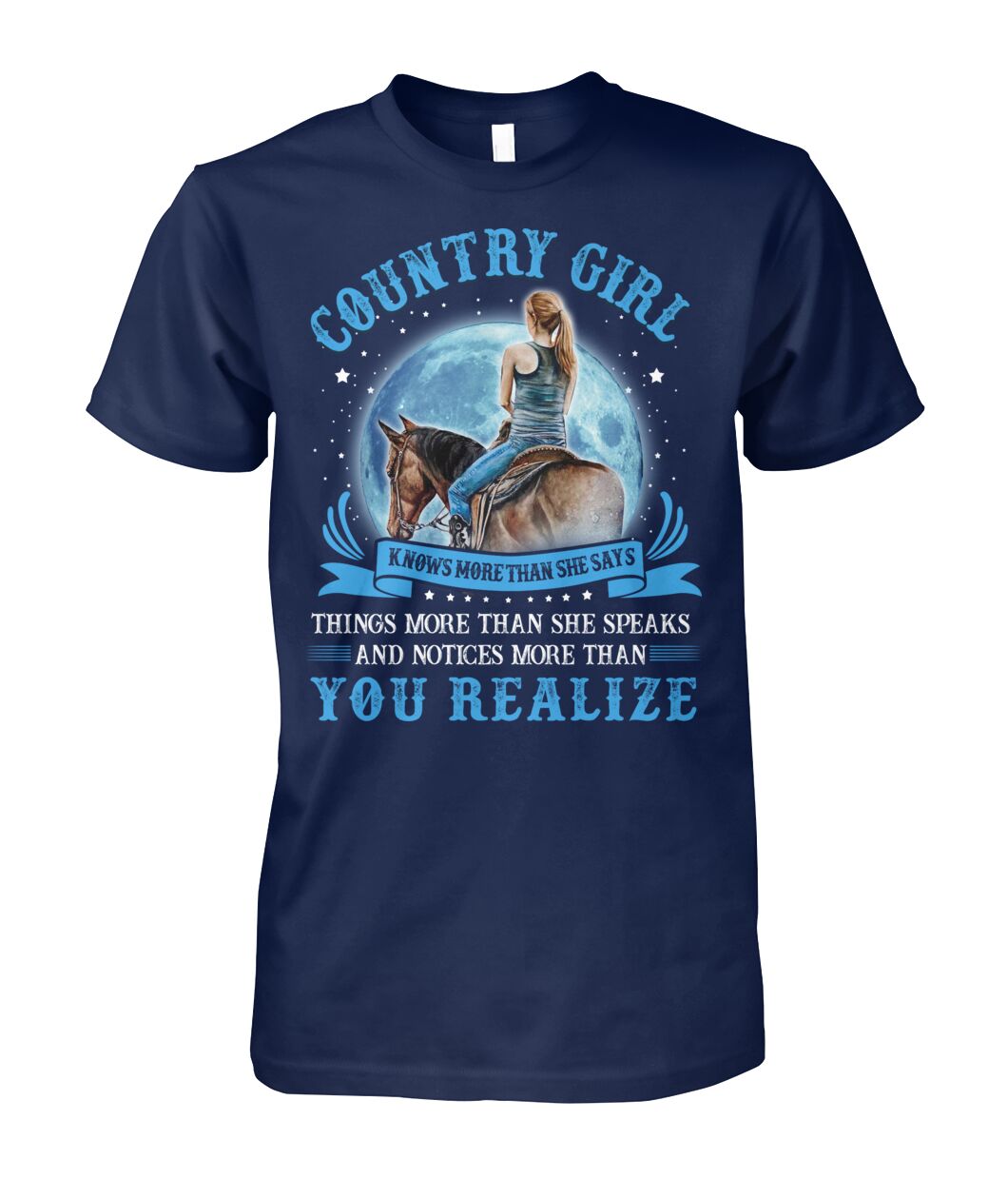country girl knows more than she says - unisex  t-shirt , Hoodies - myfunfarm