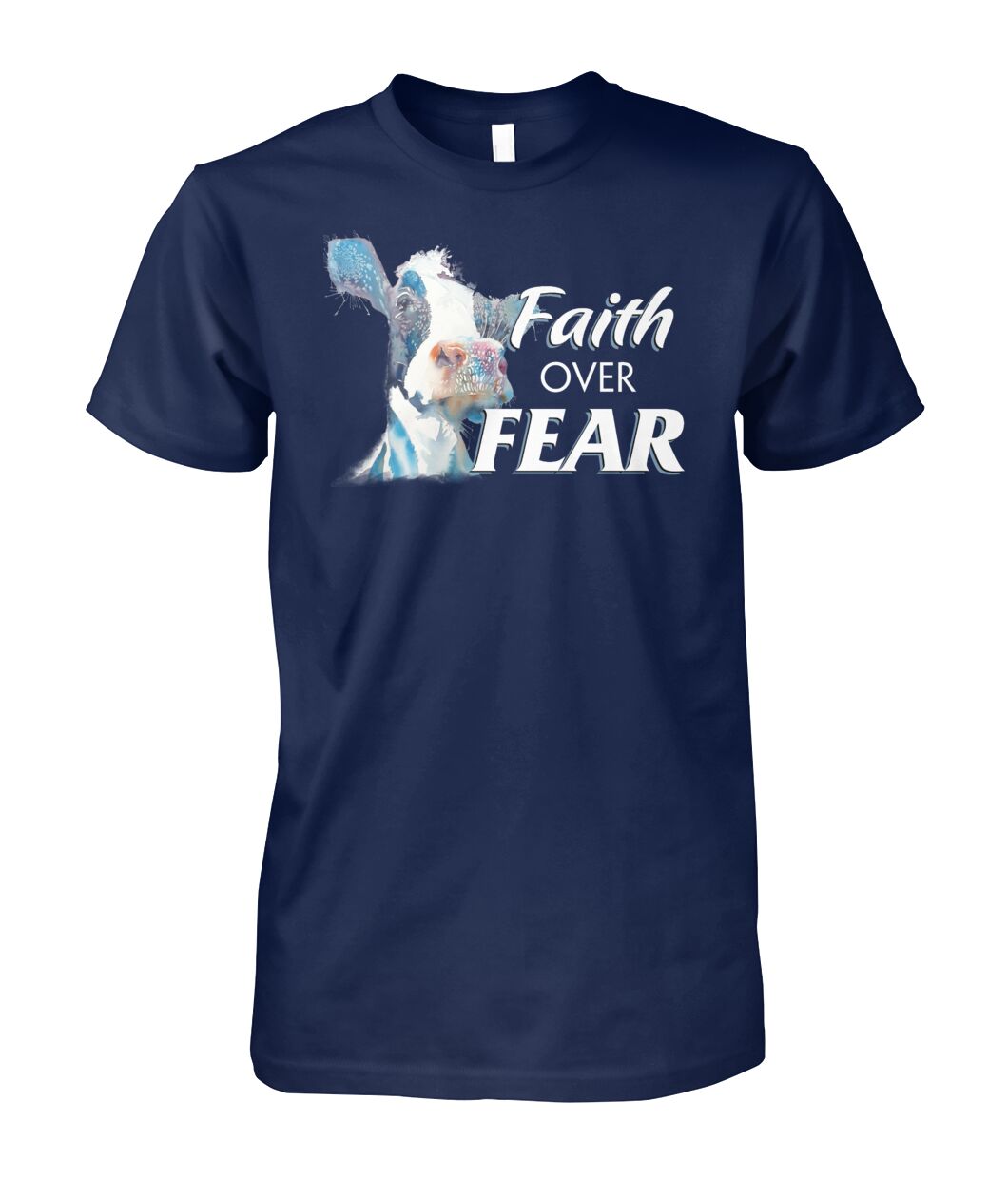 faith over fear - Men's and Women's t-shirt , Vneck, Hoodies - myfunfarm - clothing acceessories shoes for cow lovers, pig, horse, cat, sheep, dog, chicken, goat farmer