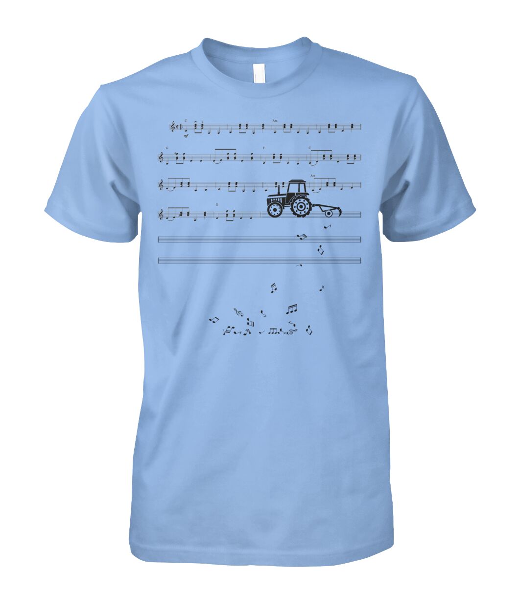 Sheet music tractor - t-shirt, Hoodies