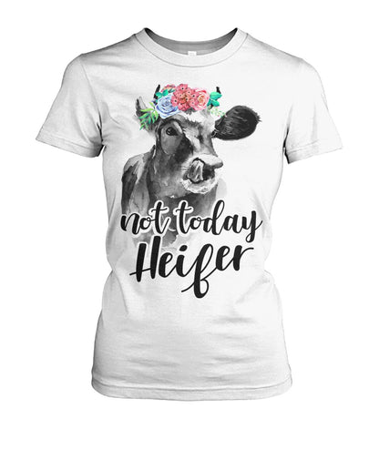 Not today Heifer - Men's and Women's t-shirt , Vneck, Hoodies - myfunfarm - clothing acceessories shoes for cow lovers, pig, horse, cat, sheep, dog, chicken, goat farmer