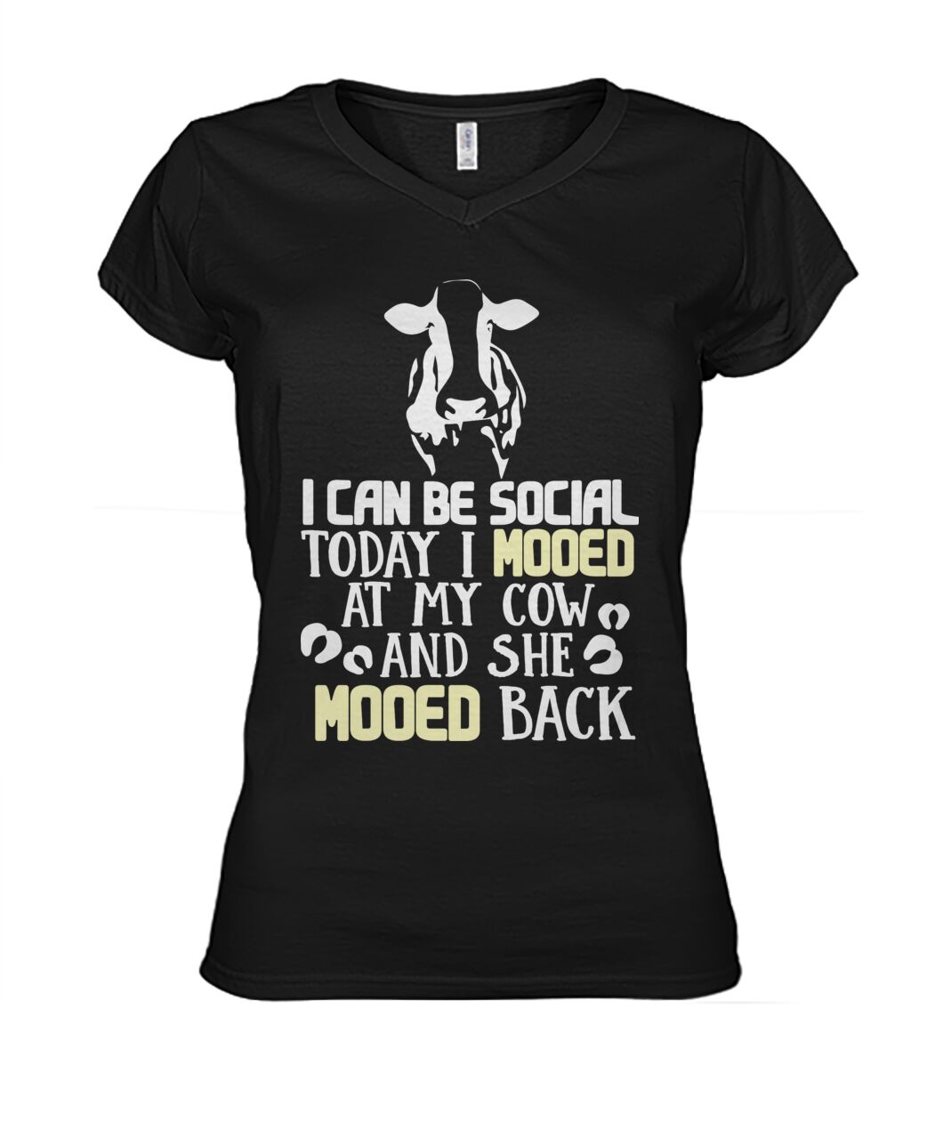 i can be social today i mooed  - Men's and Women's t-shirt , Vneck, Hoodies - myfunfarm - clothing acceessories shoes for cow lovers, pig, horse, cat, sheep, dog, chicken, goat farmer