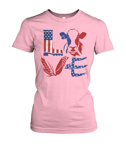 Love Cow USA  - design unisex  t-shirt , Hoodies