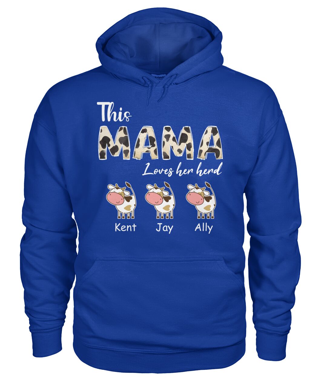 This Mama Loves her herd - personalized t-shirt, Hoodies - myfunfarm