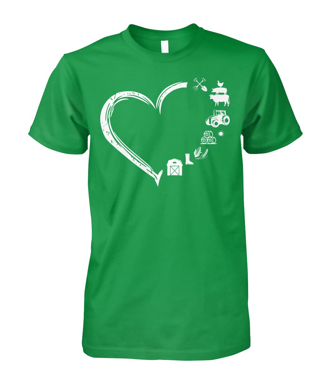 Heart  Farm Life - unisex  t-shirt , Hoodies - myfunfarm
