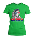 Love horse love america - Men's and Women's t-shirt , Vneck, Hoodies - myfunfarm - clothing acceessories shoes for cow lovers, pig, horse, cat, sheep, dog, chicken, goat farmer