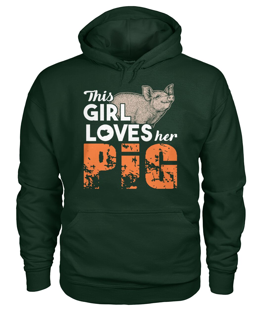 This girl loves her pigs - Men's and Women's t-shirt , Vneck, Hoodies - myfunfarm - clothing acceessories shoes for cow lovers, pig, horse, cat, sheep, dog, chicken, goat farmer