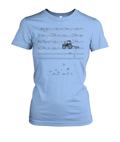 Sheet music tractor - t-shirt, Hoodies