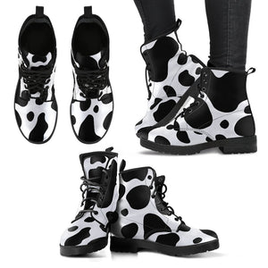 Cow Pattern Martin Boots for Women and Men