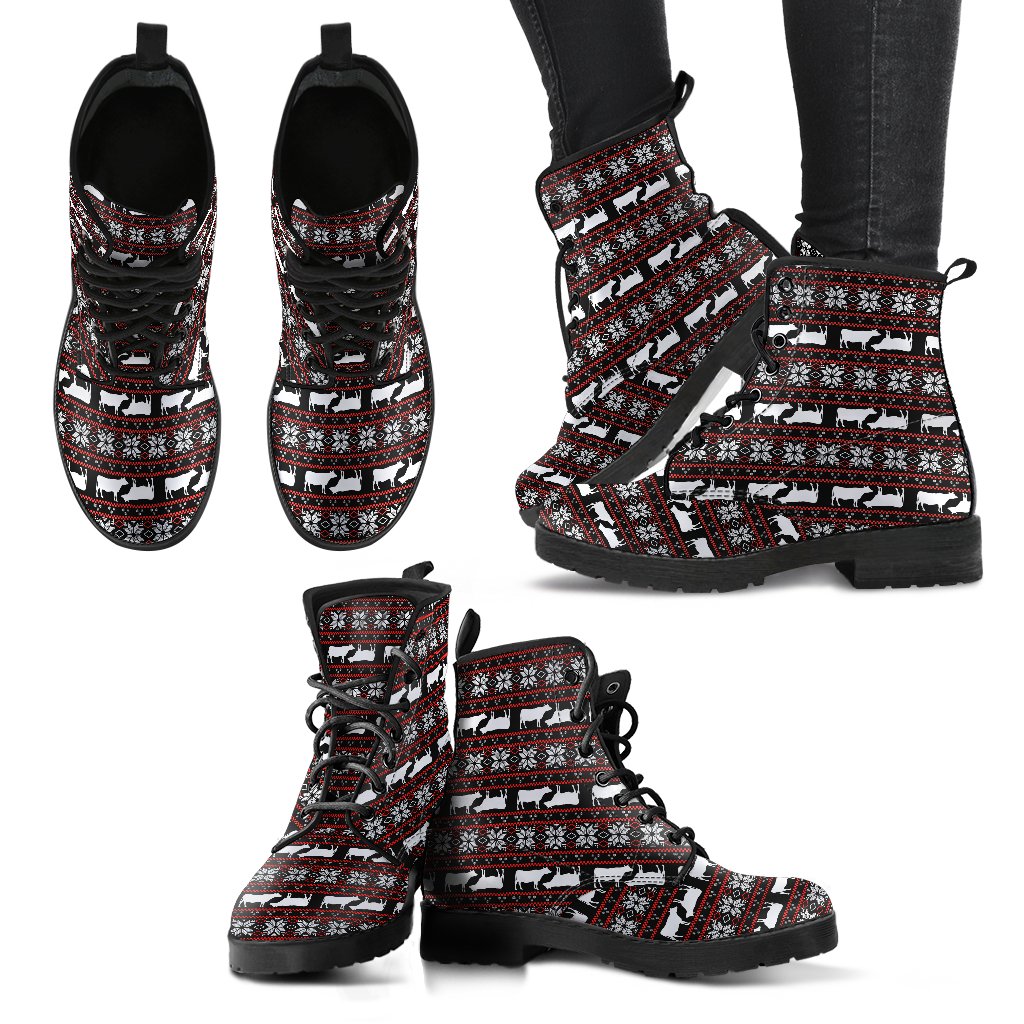 Cow pattern - Martin Boots for Women and Men - myfunfarm
