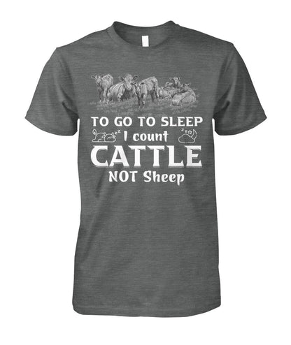 To go to sleep i count cattle not sheep - Funny t-shirt, hoodies