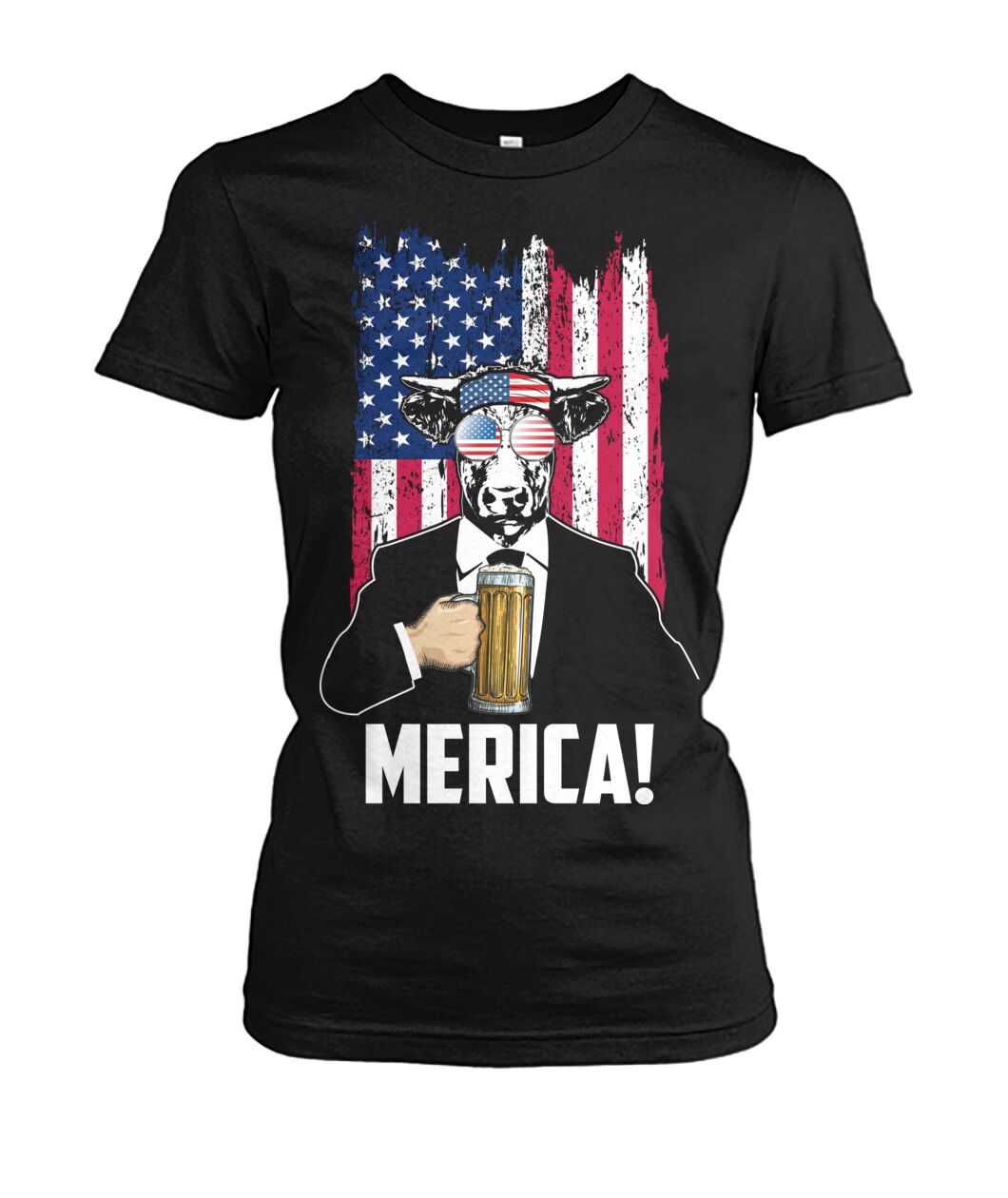 Cow america  - Men's and Women's t-shirt , Vneck, Hoodies - myfunfarm - clothing acceessories shoes for cow lovers, pig, horse, cat, sheep, dog, chicken, goat farmer