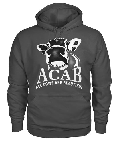 ACAB funny cow  - Men's and Women's t-shirt , Vneck, Hoodies - myfunfarm - clothing acceessories shoes for cow lovers, pig, horse, cat, sheep, dog, chicken, goat farmer