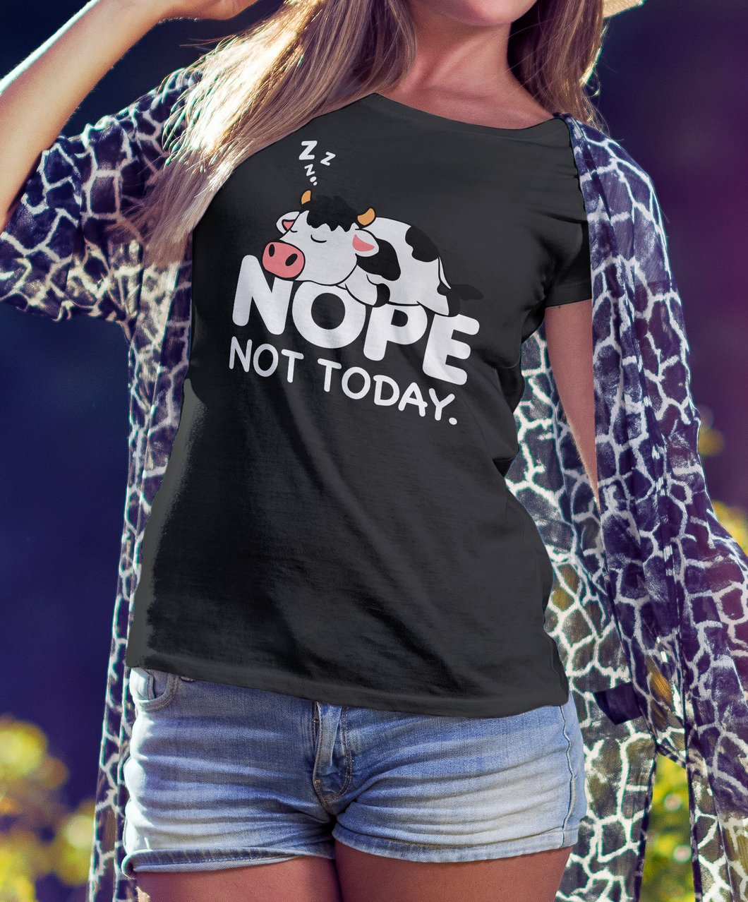 Nope not today - funny  unisex  t-shirt , Hoodies for cow lovers