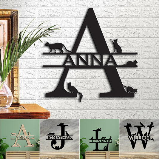 Custom name Alphabet Letters sign - Metal & Wooden