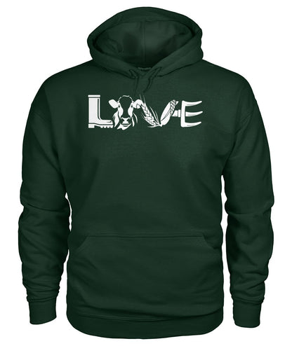 Love cows icon  - Men's and Women's t-shirt , Vneck, Hoodies - myfunfarm - clothing acceessories shoes for cow lovers, pig, horse, cat, sheep, dog, chicken, goat farmer