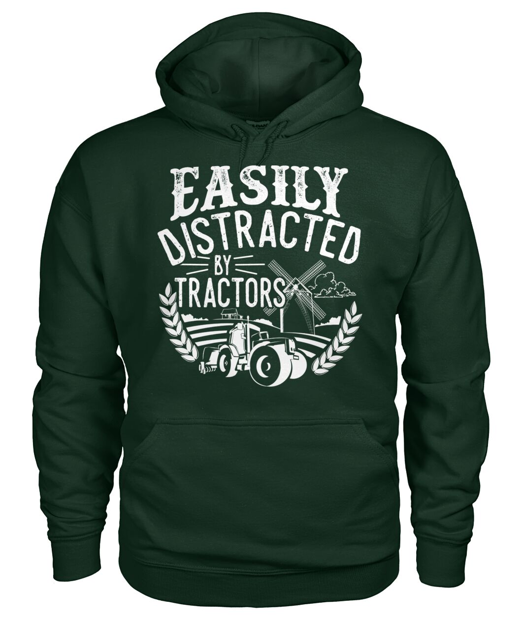 Easily distracted by tractors - Men's and Women's t-shirt , Vneck, Hoodies - myfunfarm - clothing acceessories shoes for cow lovers, pig, horse, cat, sheep, dog, chicken, goat farmer