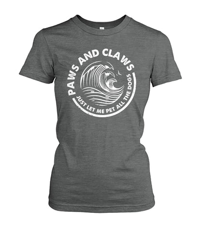 Paws and claws  - Men's and Women's t-shirt , Hoodies for Dog Lovers - myfunfarm - clothing acceessories shoes for cow lovers, pig, horse, cat, sheep, dog, chicken, goat farmer