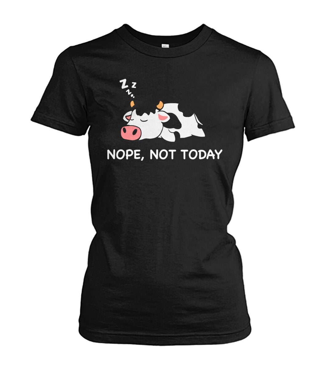 Nope not today - funny cow dessign  unisex  t-shirt , Hoodies - myfunfarm