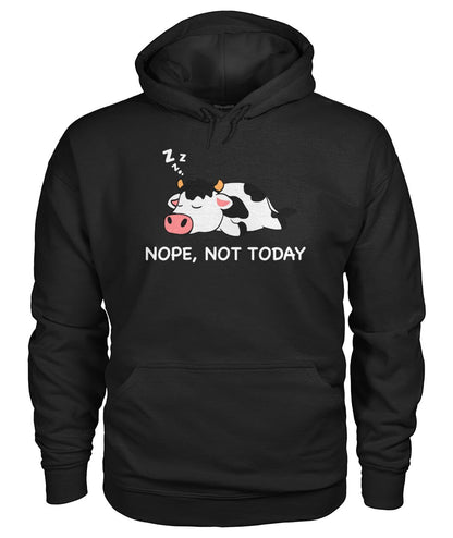 Nope not today - funny cow dessign  unisex  t-shirt , Hoodies - myfunfarm