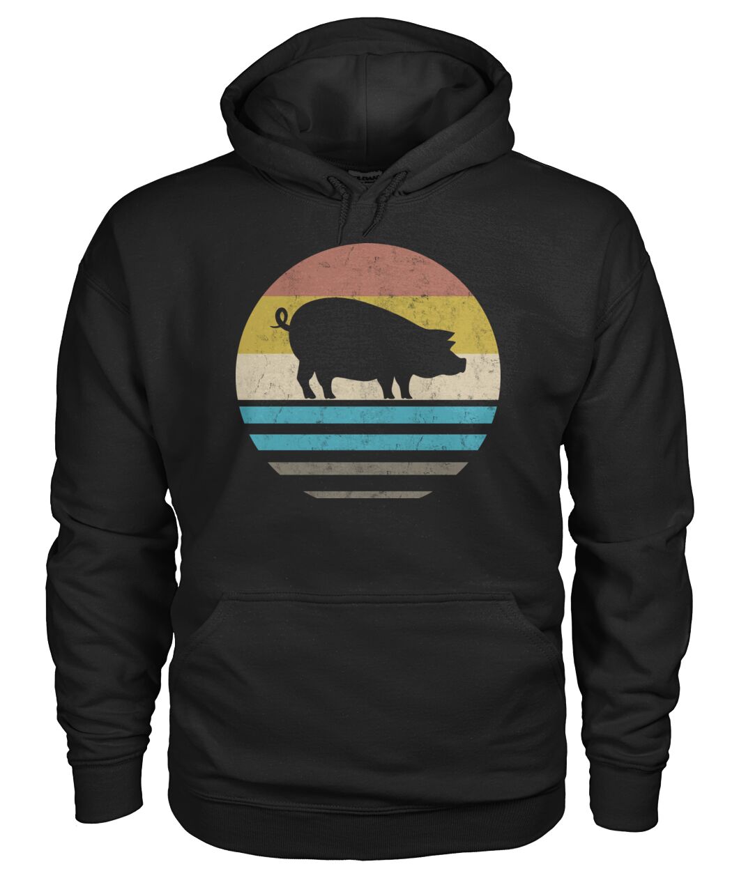 Vintage print pig - Men's and Women's t-shirt , Vneck, Hoodies - myfunfarm - clothing acceessories shoes for cow lovers, pig, horse, cat, sheep, dog, chicken, goat farmer