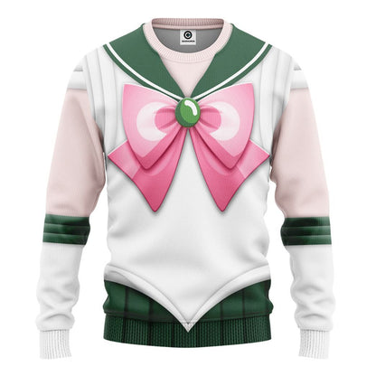 Cosplay Sailor Jupiter Custom Tshirt Hoodie Long sleeve - Apparel