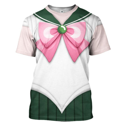 Cosplay Sailor Jupiter Custom Tshirt Hoodie Long sleeve - Apparel