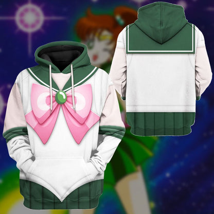 Cosplay Sailor Jupiter Custom Tshirt Hoodie Long sleeve - Apparel