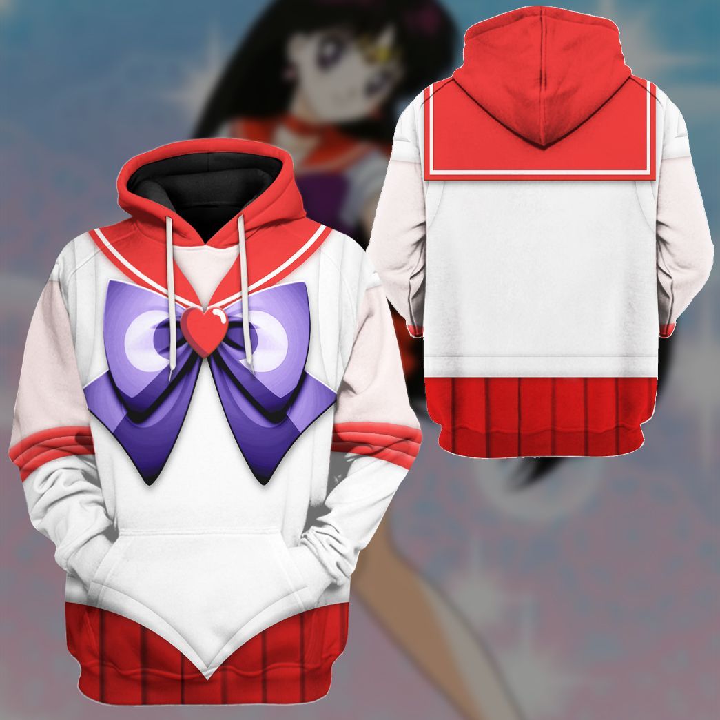 Cosplay Sailor Mars Custom Tshirt Hoodie Long sleeve - Apparel
