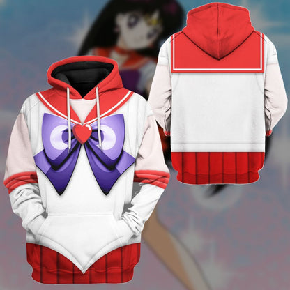 Cosplay Sailor Mars Custom Tshirt Hoodie Long sleeve - Apparel