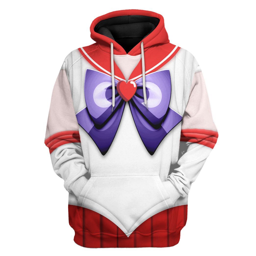 Cosplay Sailor Mars Custom Tshirt Hoodie Long sleeve - Apparel