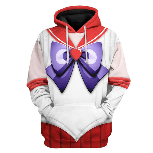 Cosplay Sailor Mars Custom Tshirt Hoodie Long sleeve - Apparel