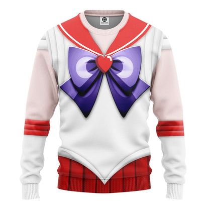 Cosplay Sailor Mars Custom Tshirt Hoodie Long sleeve - Apparel