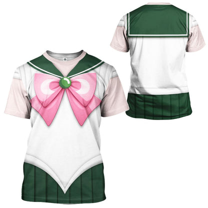 Cosplay Sailor Jupiter Custom Tshirt Hoodie Long sleeve - Apparel