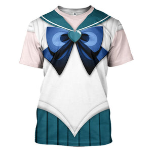 Cosplay Sailor Neptune Custom Tshirt Hoodie Long sleeve - Apparel