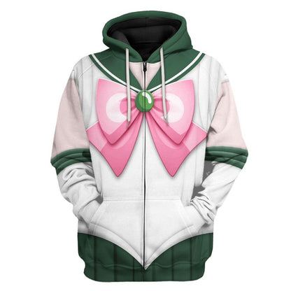 Cosplay Sailor Jupiter Custom Tshirt Hoodie Long sleeve - Apparel
