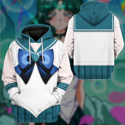 Cosplay Sailor Neptune Custom Tshirt Hoodie Long sleeve - Apparel