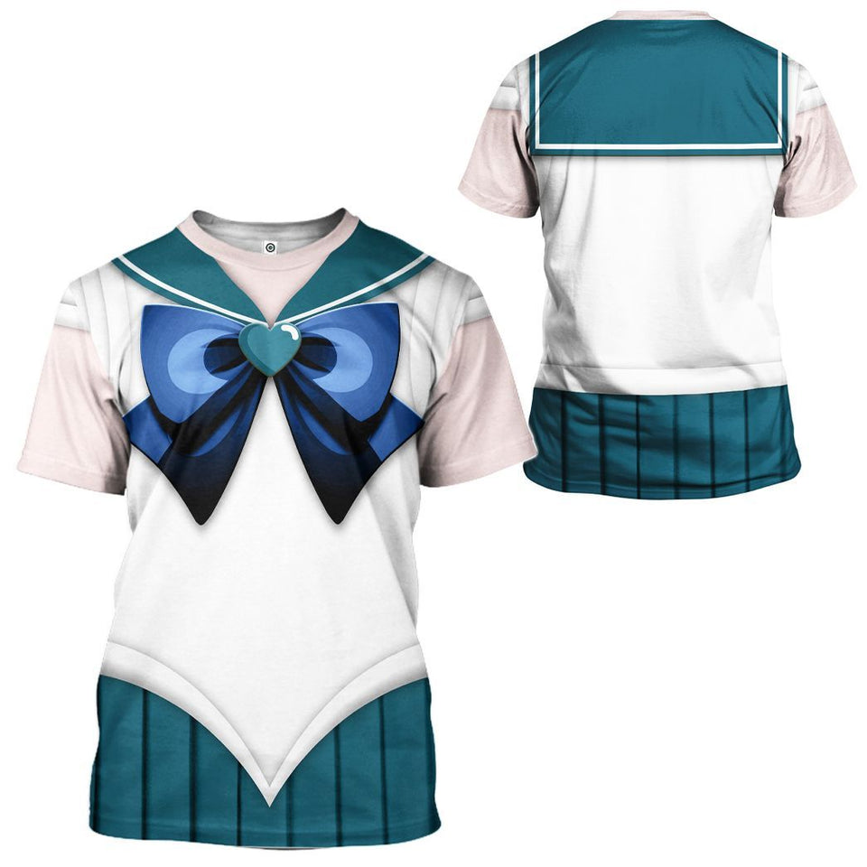Cosplay Sailor Neptune Custom Tshirt Hoodie Long sleeve - Apparel