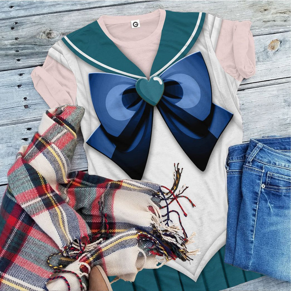 Cosplay Sailor Neptune Custom Tshirt Hoodie Long sleeve - Apparel