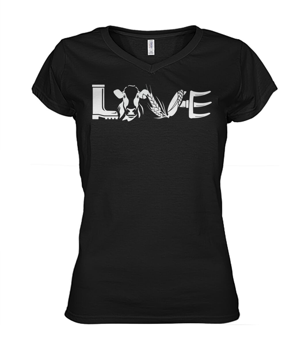 Love cows icon  - Men's and Women's t-shirt , Vneck, Hoodies - myfunfarm - clothing acceessories shoes for cow lovers, pig, horse, cat, sheep, dog, chicken, goat farmer