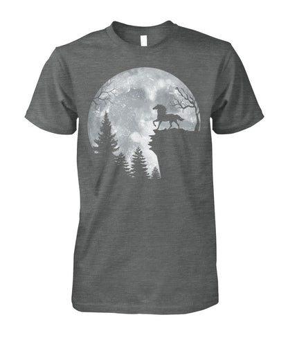 Horse in the Moon - Halloween unisex  t-shirt , Hoodies