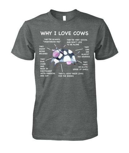 Why i love cows - funny design unisex  t-shirt , Hoodies