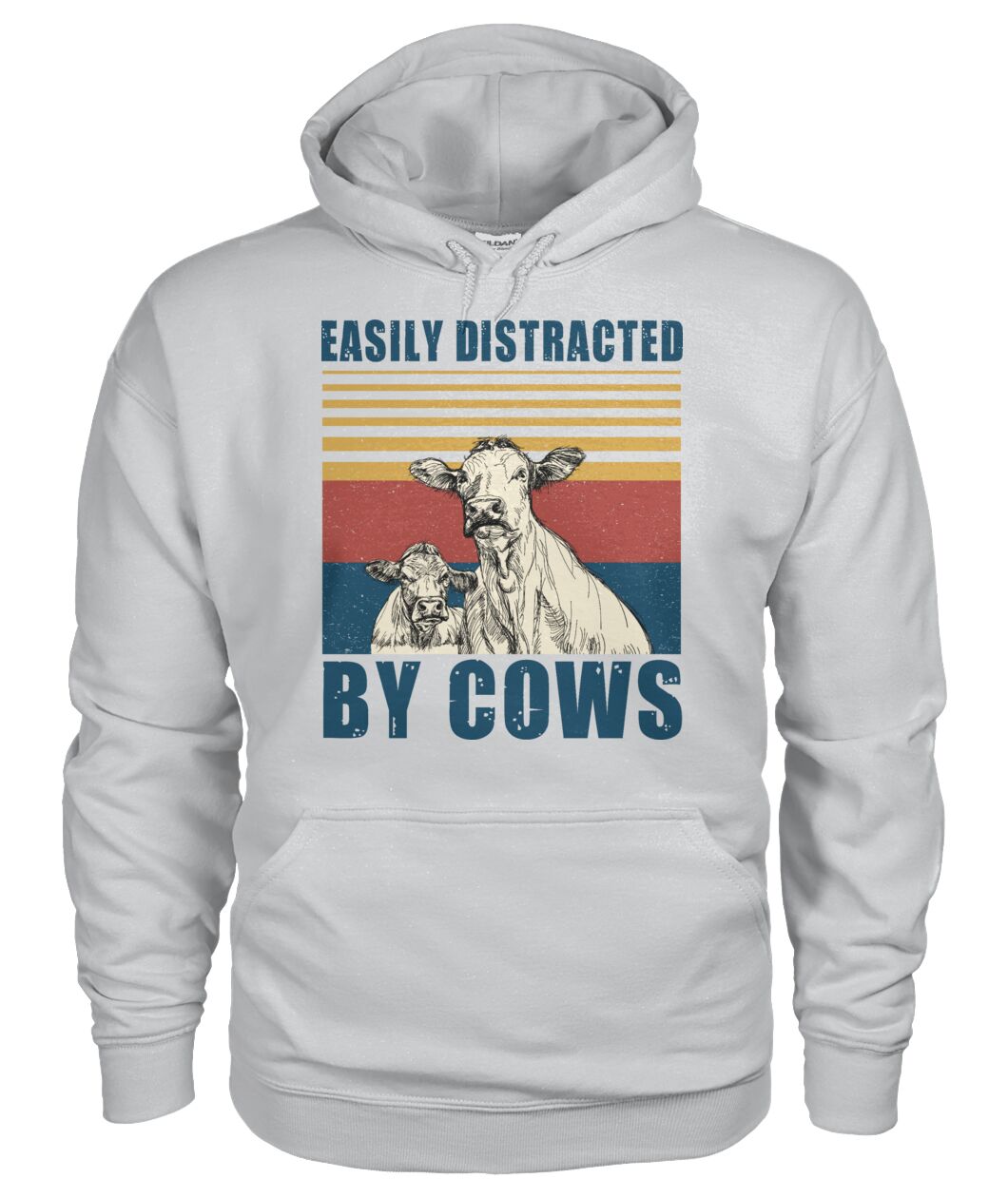 Easily distracted by cows  - Men's and Women's t-shirt , Vneck, Hoodies - myfunfarm - clothing acceessories shoes for cow lovers, pig, horse, cat, sheep, dog, chicken, goat farmer