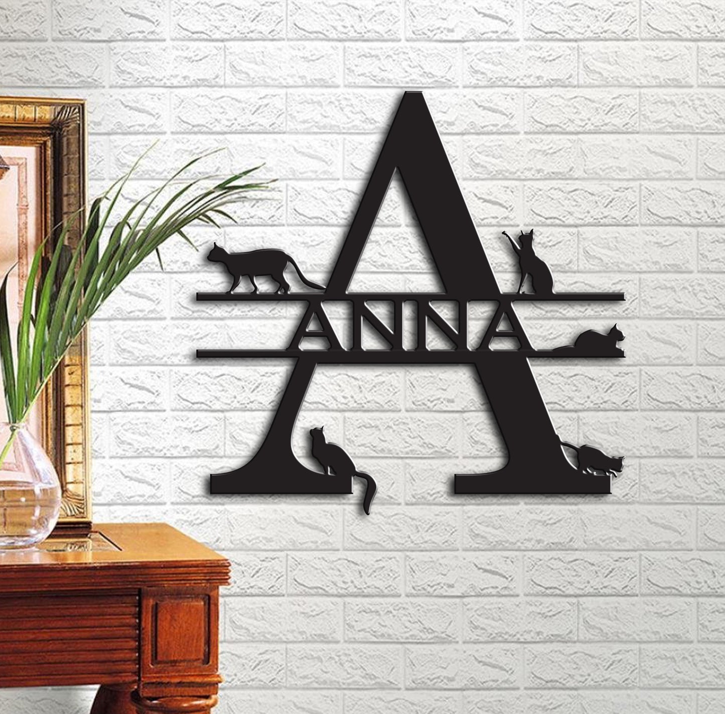 Custom name Alphabet Letters sign - Metal & Wooden